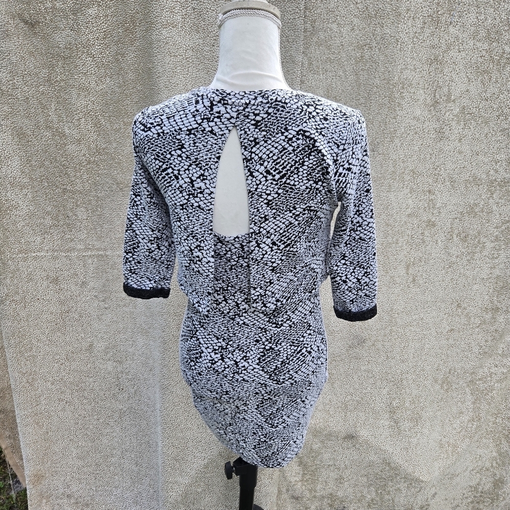 Groggi By Jbc Chic Monochrome Long‎ Sleeve Dress - Picture 6 of 12